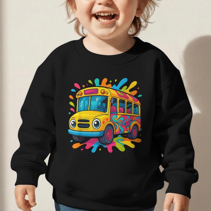 Colorful School Bus Driver Back To School Men Women Kids Graphic Toddler Sweatshirt Colorful School Bus Driver Back To School Men Women Kids Graphic Toddler Sweatshirt