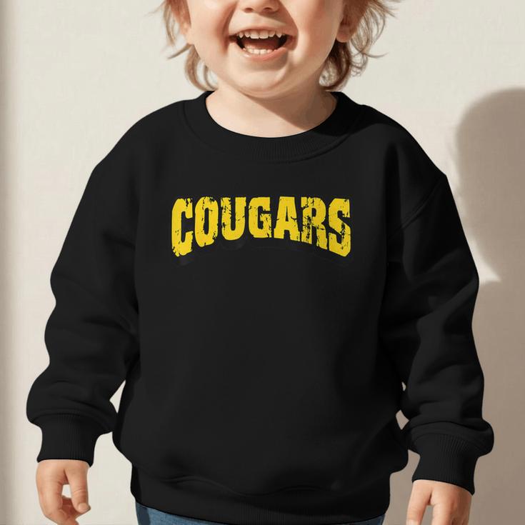 Cougars Back To School Spirit GY Graphic Toddler Sweatshirt Cougars Back To School Spirit GY Graphic Toddler Sweatshirt