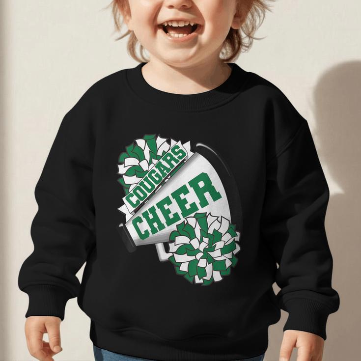 Cougars Cheer Back To School Cheerleading Spirit G Graphic Toddler Sweatshirt Cougars Cheer Back To School Cheerleading Spirit G Graphic Toddler Sweatshirt