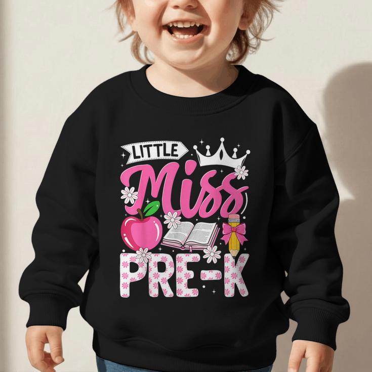 Cute Back To School Pre-K First Day Of School Pre-K Girls Graphic Toddler Sweatshirt