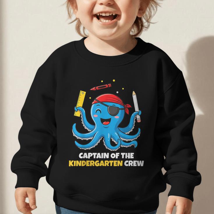 Cute Octopus Pirate Kindergarten Boys Kids Back To School Graphic Toddler Sweatshirt Cute Octopus Pirate Kindergarten Boys Kids Back To School Graphic Toddler Sweatshirt