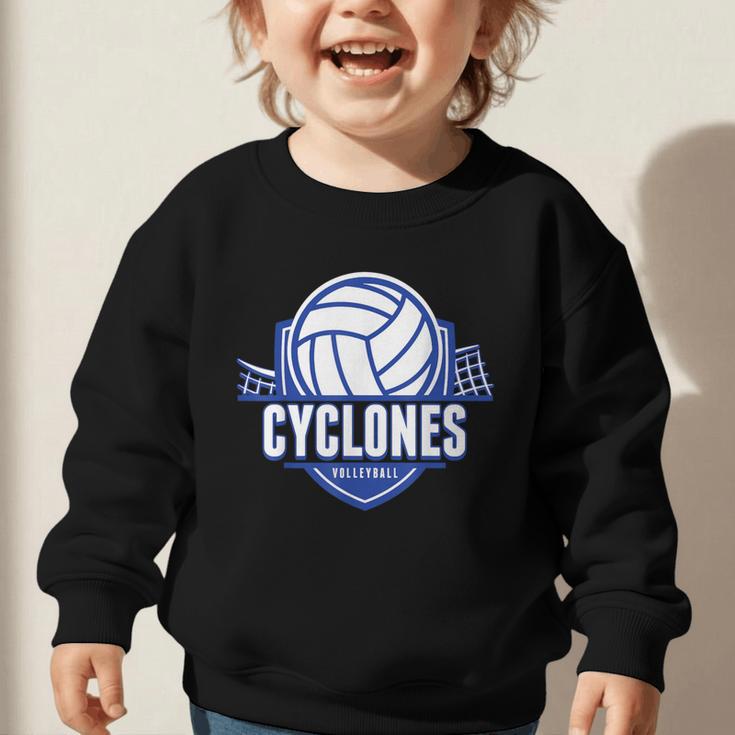 Cyclones Volleyball Back To School Spirit B Graphic Toddler Sweatshirt