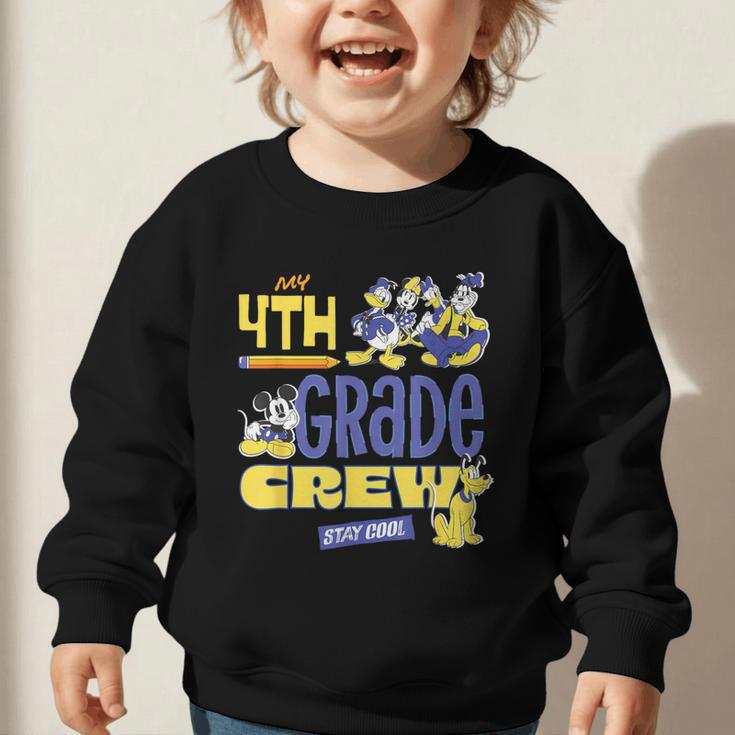 Disney My 4th Grade Crew Stay Cool Back To School Friends Graphic Toddler Sweatshirt Disney My 4th Grade Crew Stay Cool Back To School Friends Graphic Toddler Sweatshirt