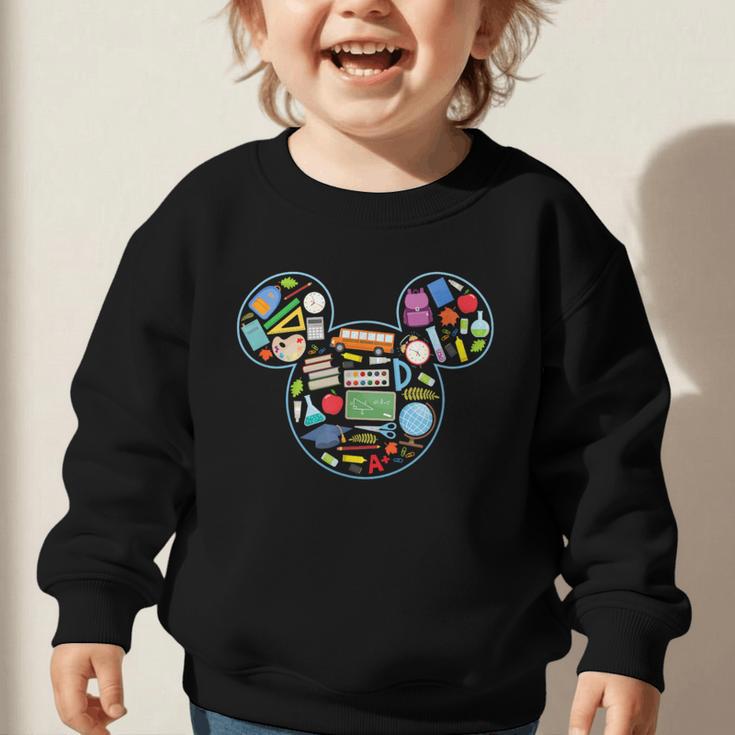 Disney Mickey And Friends Back To School Supplies Logo Fill Graphic Toddler Sweatshirt Disney Mickey And Friends Back To School Supplies Logo Fill Graphic Toddler Sweatshirt