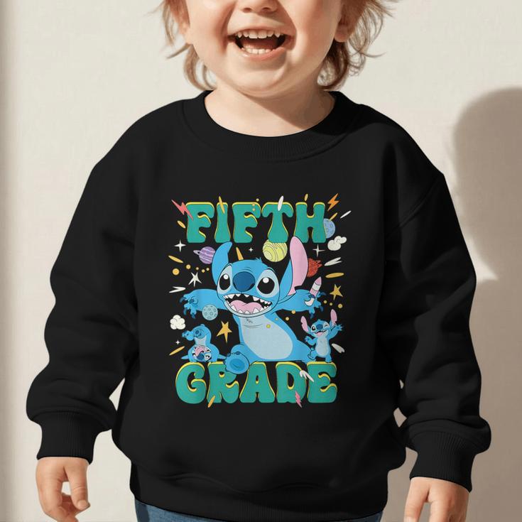 Disney Stitch Fifth Grade Back To School 1st Day Of School Graphic Toddler Sweatshirt Disney Stitch Fifth Grade Back To School 1st Day Of School Graphic Toddler Sweatshirt