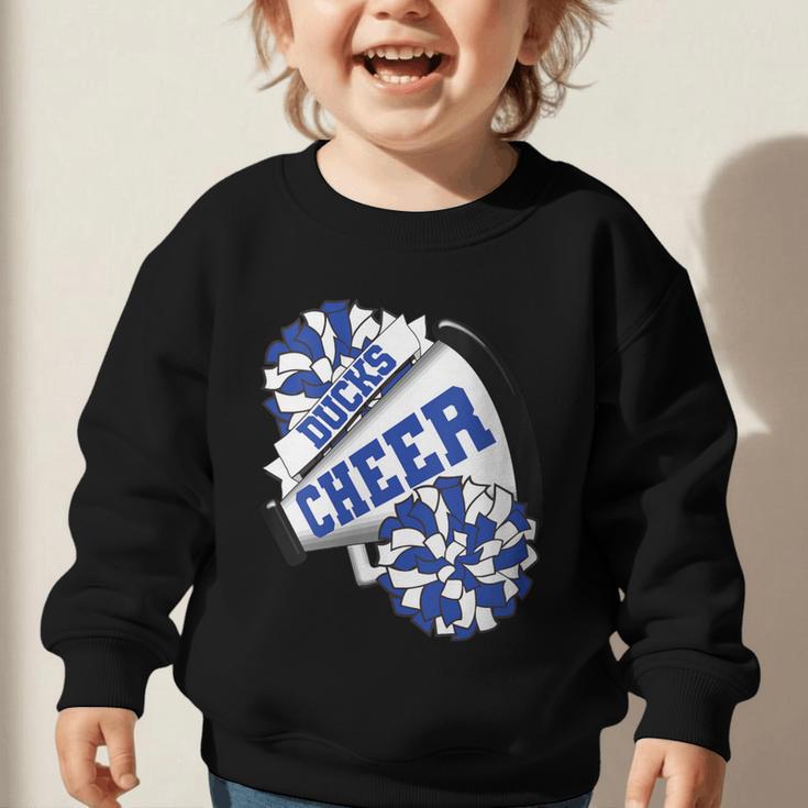 Ducks Cheer Back To School Cheerleading Spirit B Graphic Toddler Sweatshirt Ducks Cheer Back To School Cheerleading Spirit B Graphic Toddler Sweatshirt
