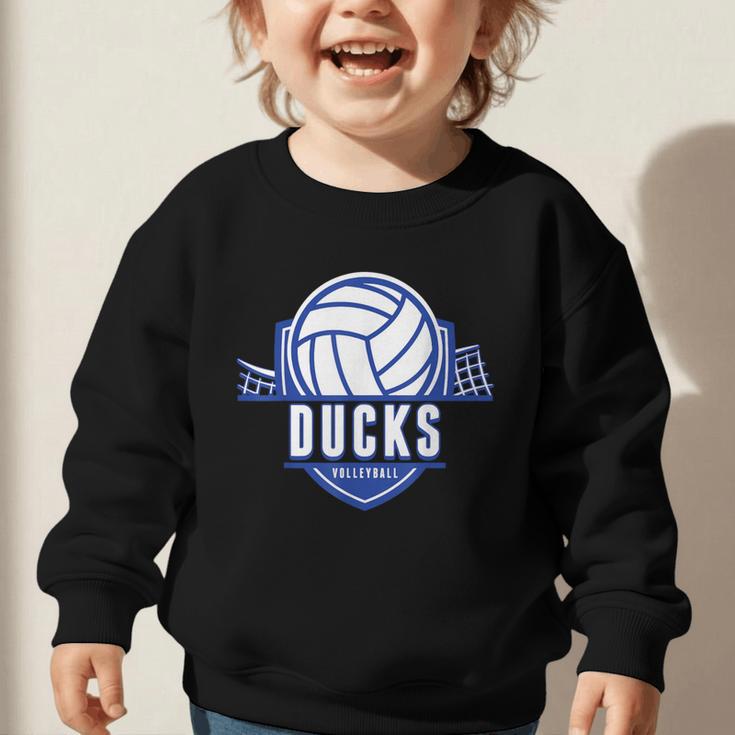 Ducks Volleyball Back To School Spirit B Graphic Toddler Sweatshirt Ducks Volleyball Back To School Spirit B Graphic Toddler Sweatshirt