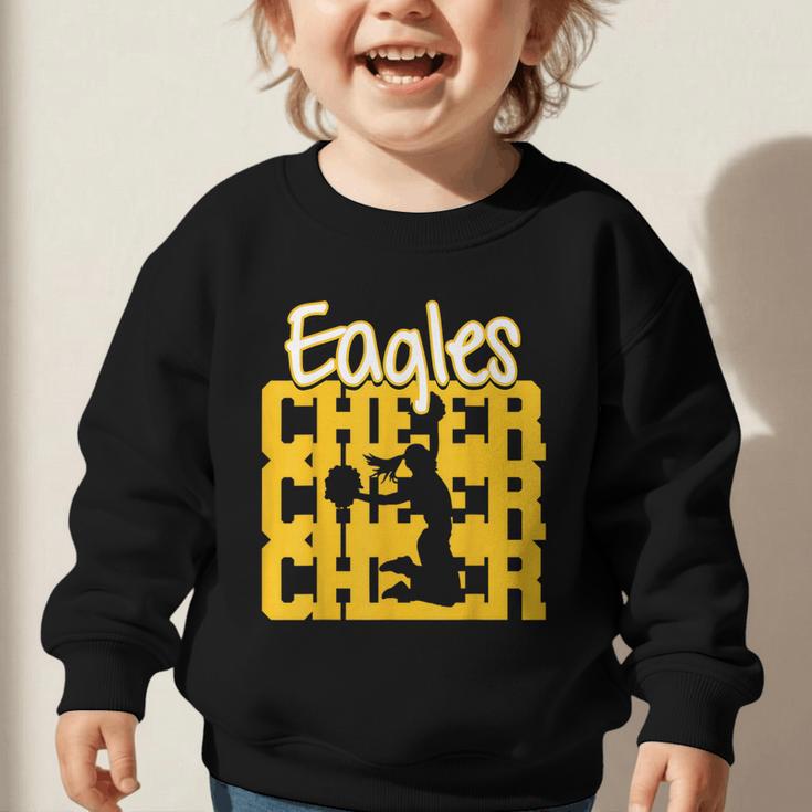 Eagles Cheer Back To School Cheerleading Spirit GY Graphic Toddler Sweatshirt Eagles Cheer Back To School Cheerleading Spirit GY Graphic Toddler Sweatshirt