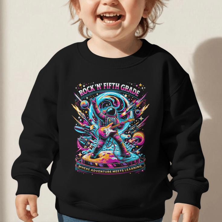 Fifth Grade Back To School Space Rocket Astronaut Graphic Toddler Sweatshirt Fifth Grade Back To School Space Rocket Astronaut Graphic Toddler Sweatshirt