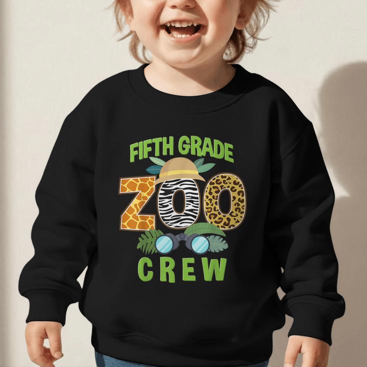 Fifth Grade Zoo Crew Wild Animal Safari Back To School Graphic Toddler Sweatshirt Fifth Grade Zoo Crew Wild Animal Safari Back To School Graphic Toddler Sweatshirt