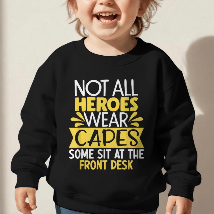 Front Office Desk Administrator Back To School Reception Graphic Toddler Sweatshirt Front Office Desk Administrator Back To School Reception Graphic Toddler Sweatshirt