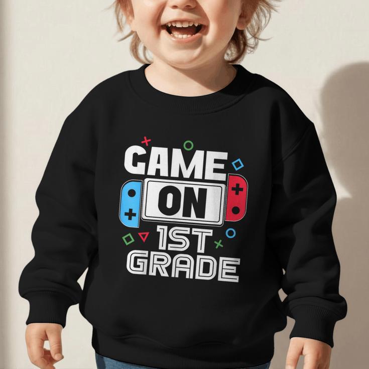 Gamer Back To School Game 1st Grade Kids Boys Graphic Toddler Sweatshirt Gamer Back To School Game 1st Grade Kids Boys Graphic Toddler Sweatshirt