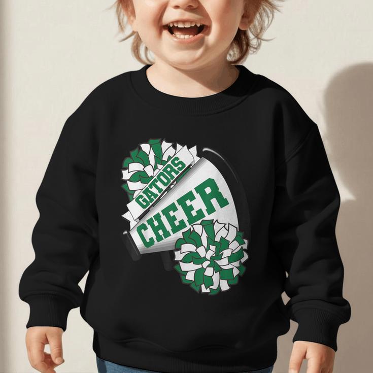 Gators Cheer Back To School Cheerleading Spirit G Graphic Toddler Sweatshirt Gators Cheer Back To School Cheerleading Spirit G Graphic Toddler Sweatshirt