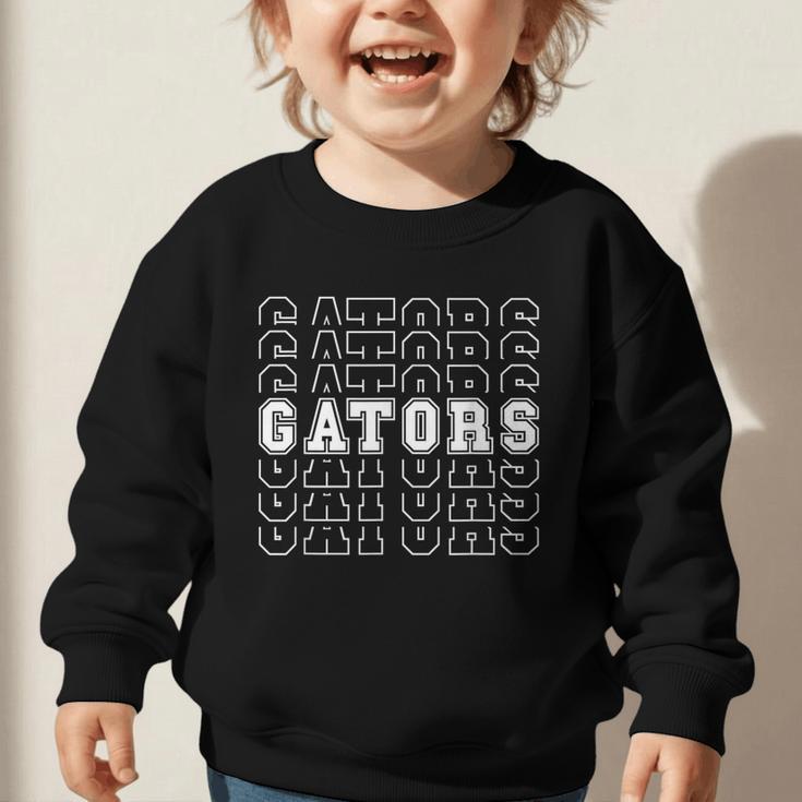 Gators High School Spirit Fan Team Back To School Graphic Toddler Sweatshirt Gators High School Spirit Fan Team Back To School Graphic Toddler Sweatshirt