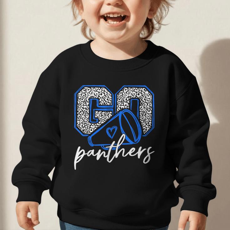 Go Cheer Panthers School Sports Name Spirit Back To School Graphic Toddler Sweatshirt