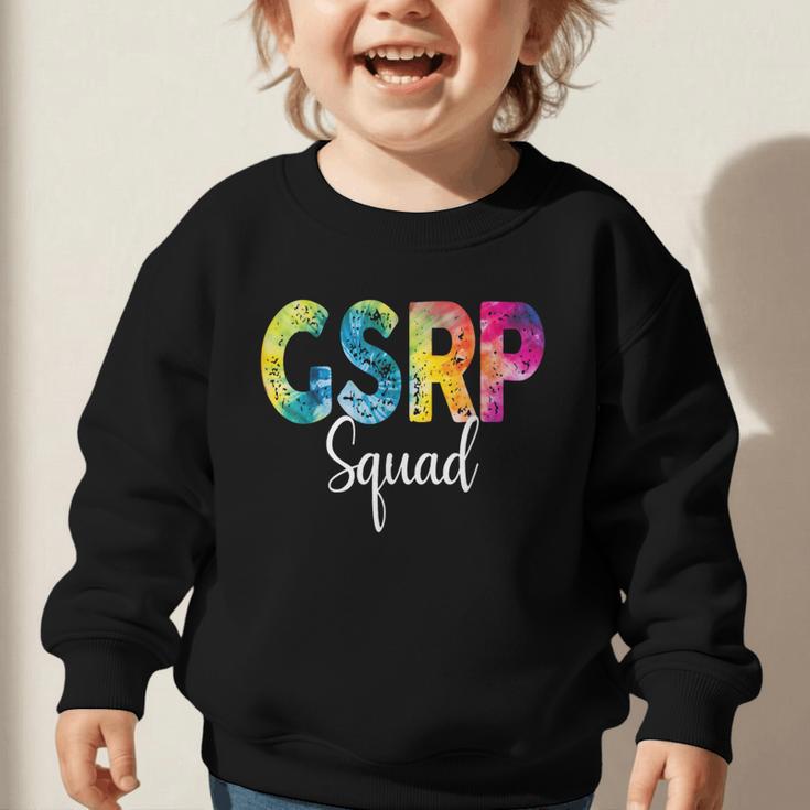 GSRP Squad Tie Dye Back To School Women Appreciation Graphic Toddler Sweatshirt GSRP Squad Tie Dye Back To School Women Appreciation Graphic Toddler Sweatshirt