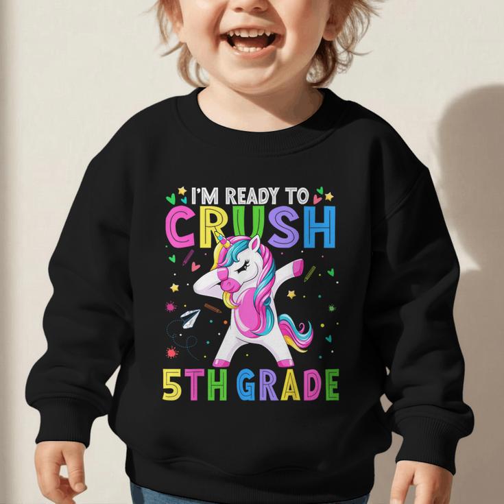 I'm Ready For Fifth Grade Back To School 5th Grade Girls Graphic Toddler Sweatshirt I'm Ready For Fifth Grade Back To School 5th Grade Girls Graphic Toddler Sweatshirt