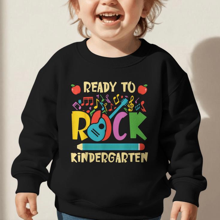 I'm Ready To Rock Kindergarten Guitar Back To School Boys Graphic Toddler Sweatshirt I'm Ready To Rock Kindergarten Guitar Back To School Boys Graphic Toddler Sweatshirt