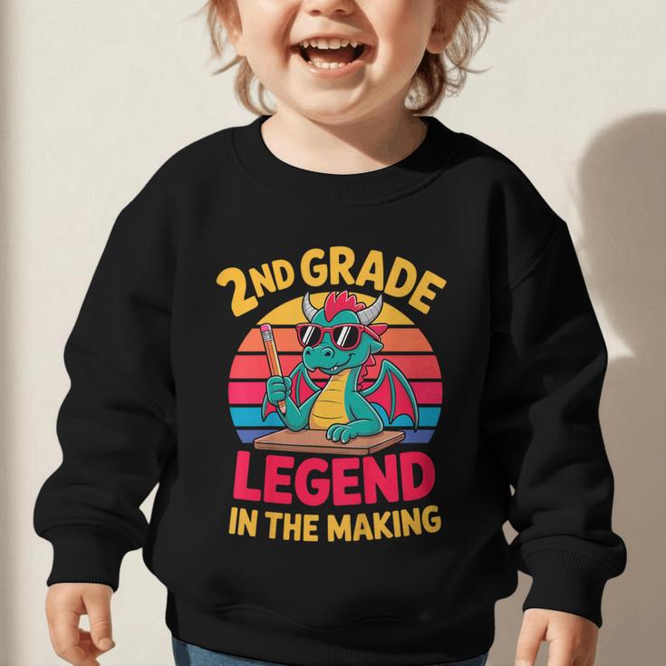 Kids 2nd Grade Dragon Boys Girls Back To School Graphic Toddler Sweatshirt