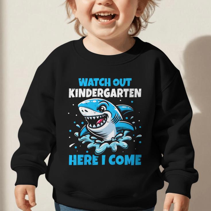 Kids Back To School Watch Out Kindergarten Here I Come Shark Boys Graphic Toddler Sweatshirt Kids Back To School Watch Out Kindergarten Here I Come Shark Boys Graphic Toddler Sweatshirt