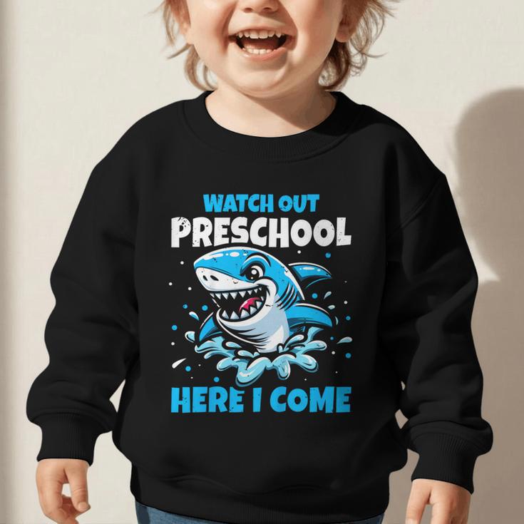 Kids Back To School Watch Out Preschool Here I Come Shark Boys Graphic Toddler Sweatshirt Kids Back To School Watch Out Preschool Here I Come Shark Boys Graphic Toddler Sweatshirt