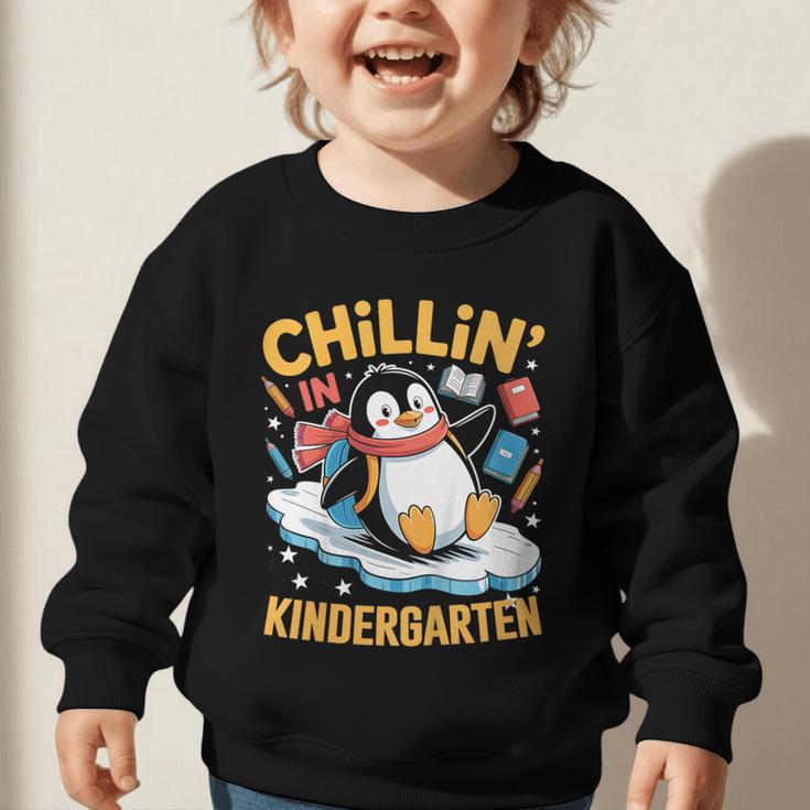 Kids Chillin In Kindergarten Penguin Student Back To School Boys Graphic Toddler Sweatshirt Kids Chillin In Kindergarten Penguin Student Back To School Boys Graphic Toddler Sweatshirt