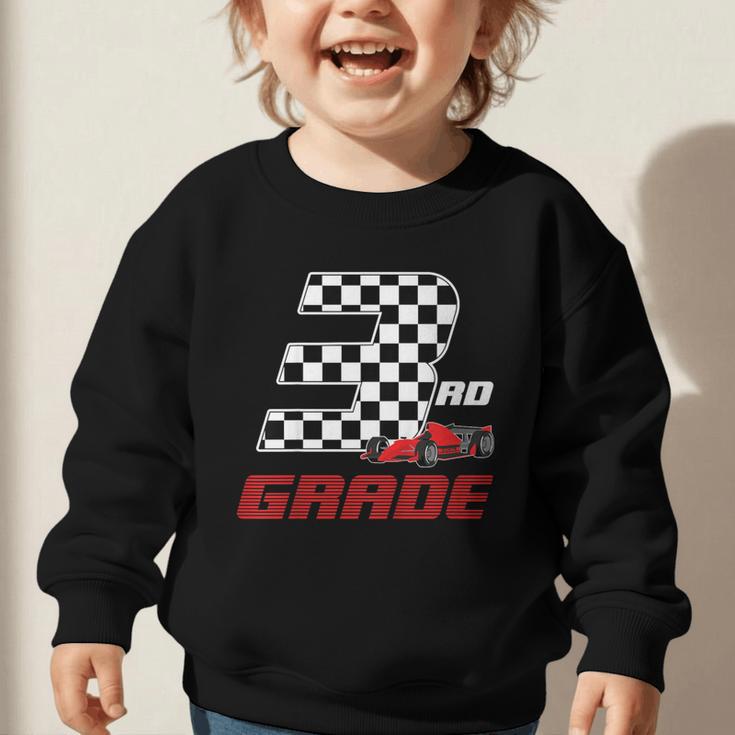 Kids Race Car 3rd Third Grade Boys Cars Lovers Back To School Graphic Toddler Sweatshirt Kids Race Car 3rd Third Grade Boys Cars Lovers Back To School Graphic Toddler Sweatshirt