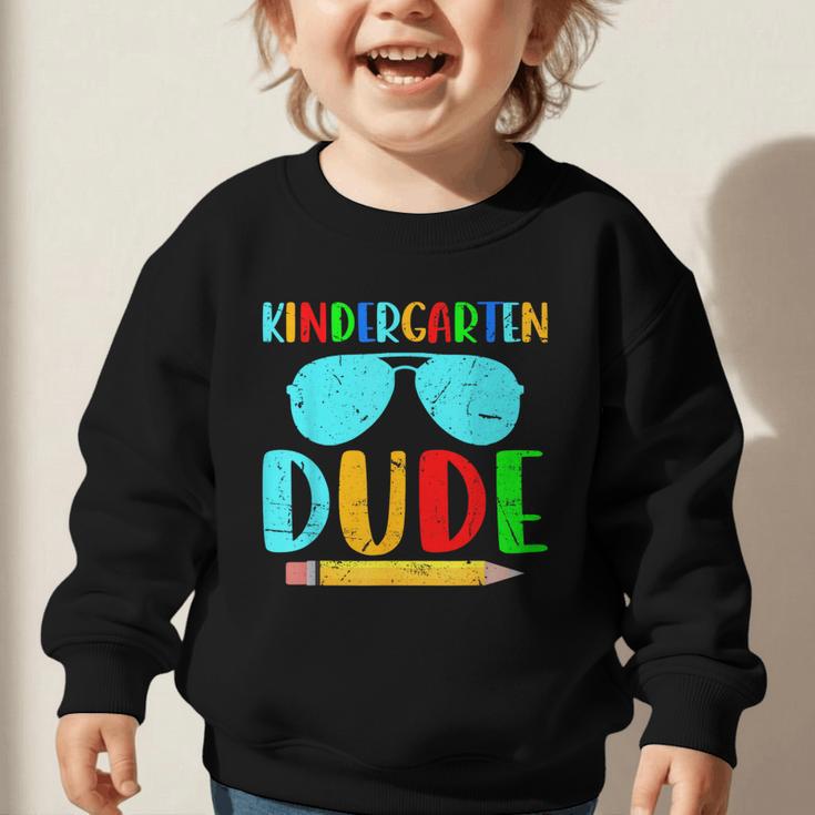 Kindergarten Dude First Day Back To School Kids Boys Graphic Toddler Sweatshirt