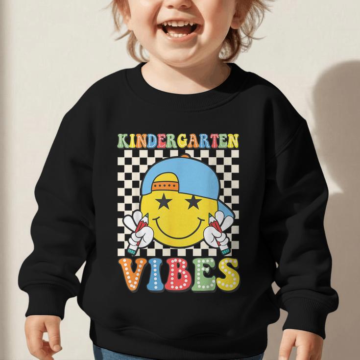 Kindergarten Vibes Kid Back To School Class Kindergarten Boy Graphic Toddler Sweatshirt