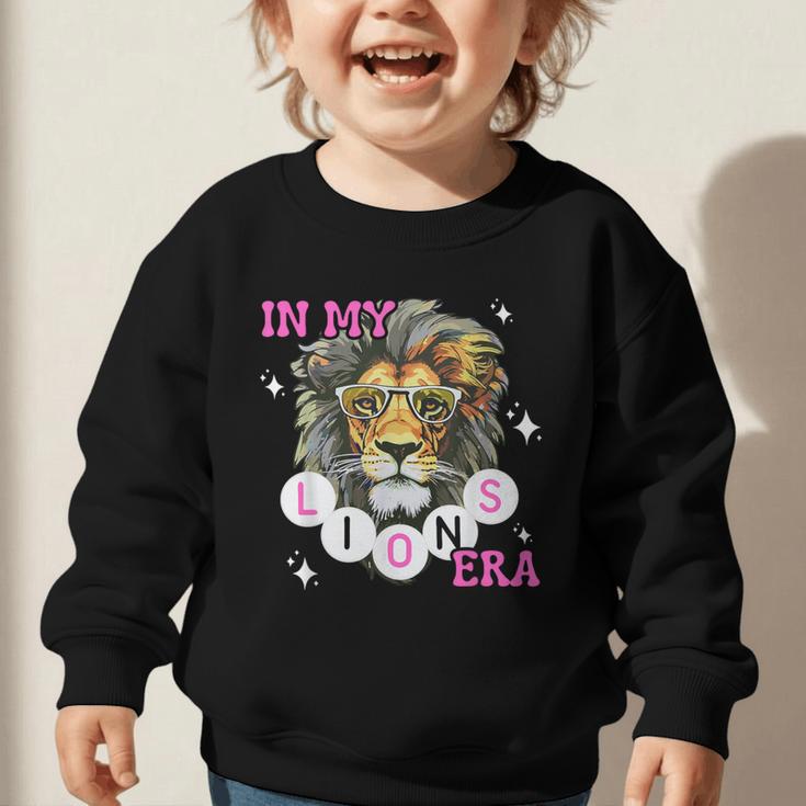 In My Lions Era Team Squad Back To School Mascot Spirit Game Graphic Toddler Sweatshirt In My Lions Era Team Squad Back To School Mascot Spirit Game Graphic Toddler Sweatshirt