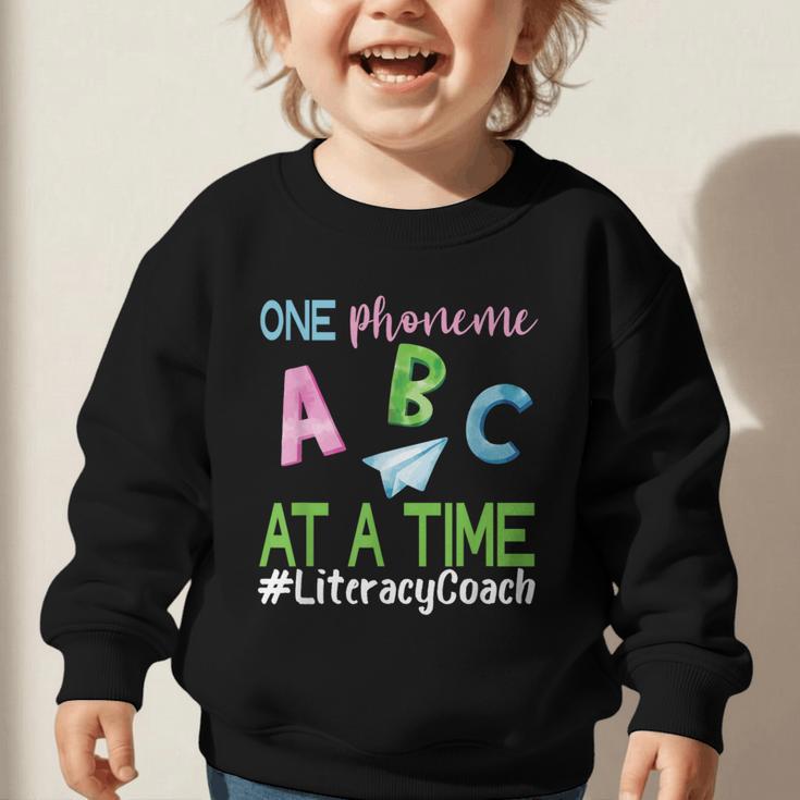 Literacy Coach Phoneme ABC Appreciation Back To School Graphic Toddler Sweatshirt Literacy Coach Phoneme ABC Appreciation Back To School Graphic Toddler Sweatshirt