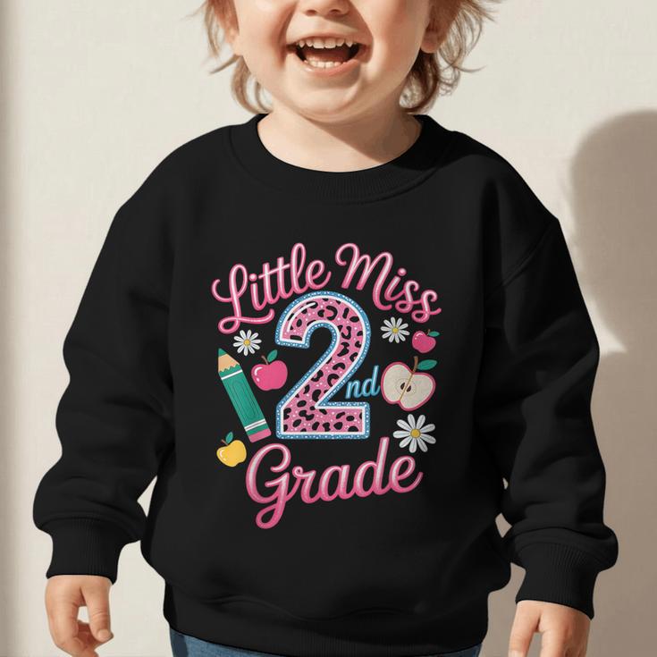 Little Miss 2nd Grade Grader Girls 1st Day Back To School Graphic Toddler Sweatshirt Little Miss 2nd Grade Grader Girls 1st Day Back To School Graphic Toddler Sweatshirt