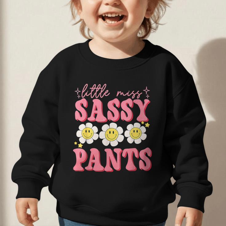 Little Miss Sassy Pants Back To School Girls Graphic Toddler Sweatshirt Little Miss Sassy Pants Back To School Girls Graphic Toddler Sweatshirt