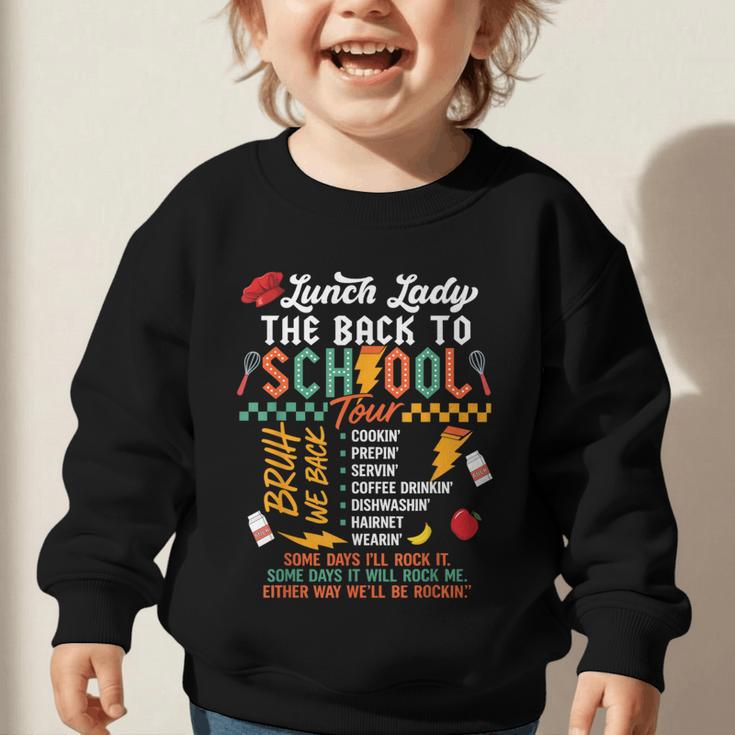Lunch Lady Back To School Tour Graphic Toddler Sweatshirt