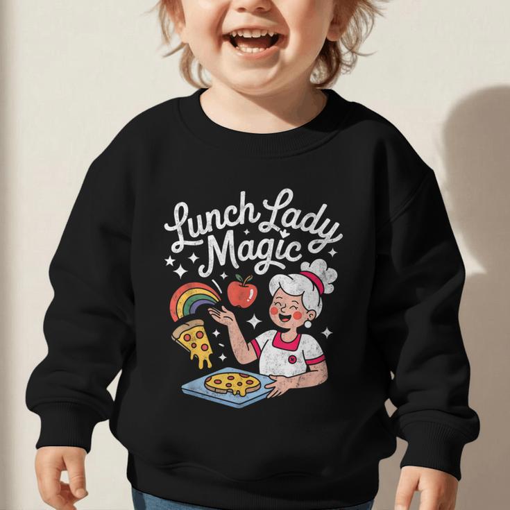 Lunch Lady Magic Cafeteria Worker Back To School Women Girls Graphic Toddler Sweatshirt