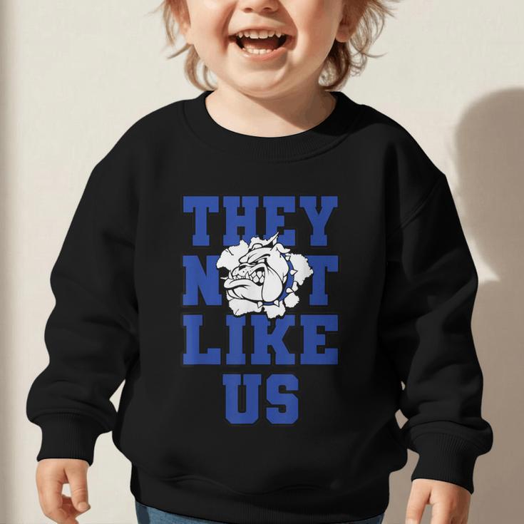 Not Like Bulldog Back To School Spirit B Graphic Toddler Sweatshirt Not Like Bulldog Back To School Spirit B Graphic Toddler Sweatshirt