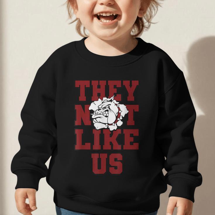 Not Like Bulldog Back To School Spirit M Graphic Toddler Sweatshirt Not Like Bulldog Back To School Spirit M Graphic Toddler Sweatshirt