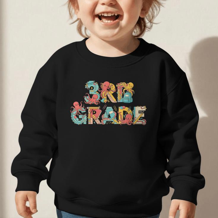 Octopus Third Grade Back To School Kids Boys Girls Graphic Toddler Sweatshirt Octopus Third Grade Back To School Kids Boys Girls Graphic Toddler Sweatshirt
