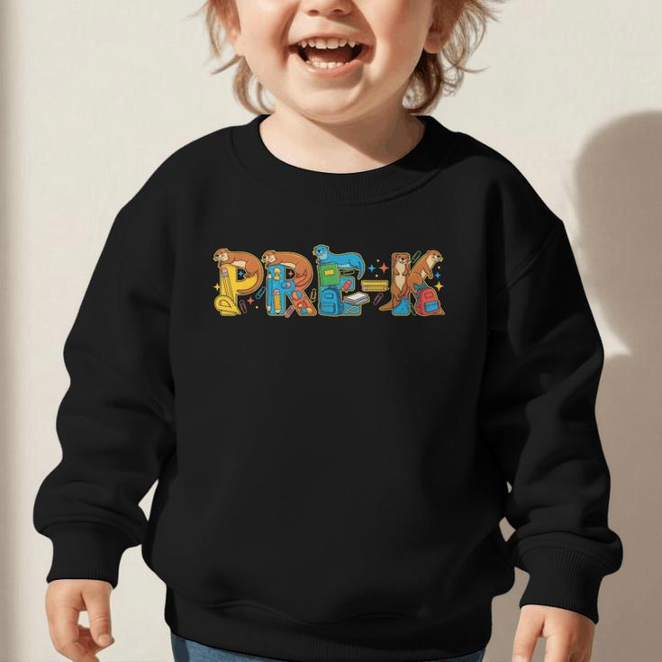 Otter Pre K Back To School Kids Boys Girls Graphic Toddler Sweatshirt Otter Pre K Back To School Kids Boys Girls Graphic Toddler Sweatshirt