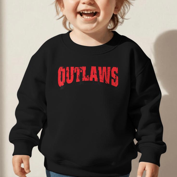 Outlaws Back To School Spirit R Graphic Toddler Sweatshirt