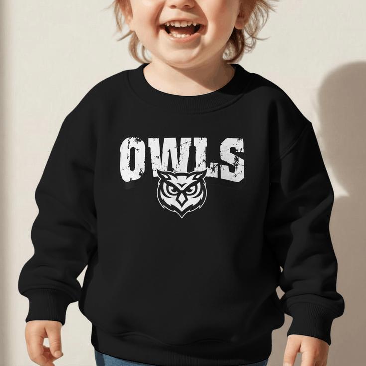 Owls Back To School Spirit Graphic Toddler Sweatshirt Owls Back To School Spirit Graphic Toddler Sweatshirt