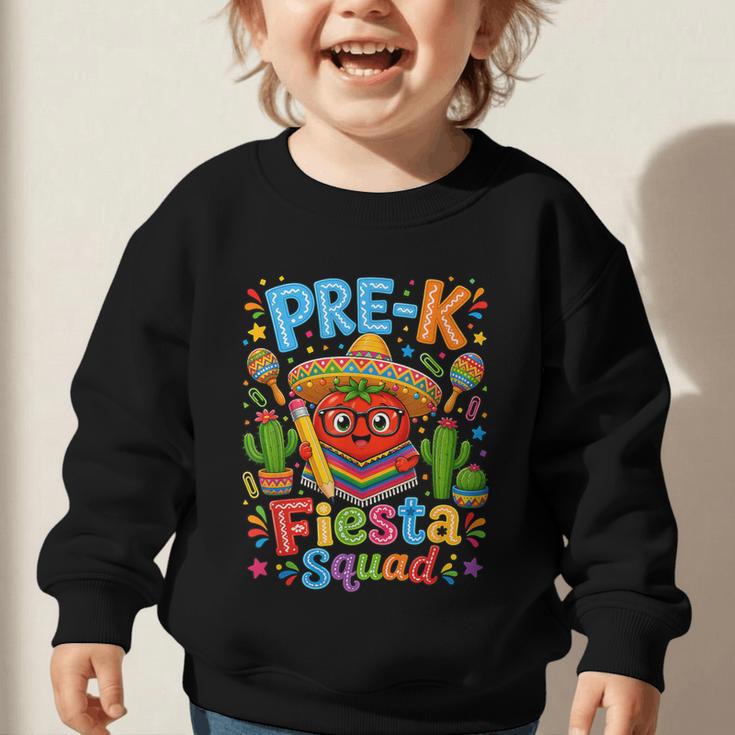 Pre-K Fiesta Squad Cute Tomato Back To School Party Graphic Toddler Sweatshirt