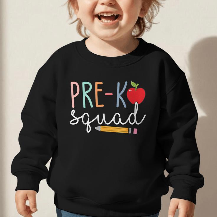 Pre-K Squad Tshirt Pre-K Back To School Graphic Toddler Sweatshirt