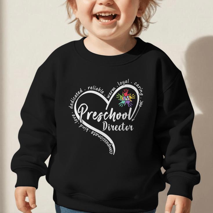 Preschool Director Assistant Back To School Daycare Thank Graphic Toddler Sweatshirt Preschool Director Assistant Back To School Daycare Thank Graphic Toddler Sweatshirt