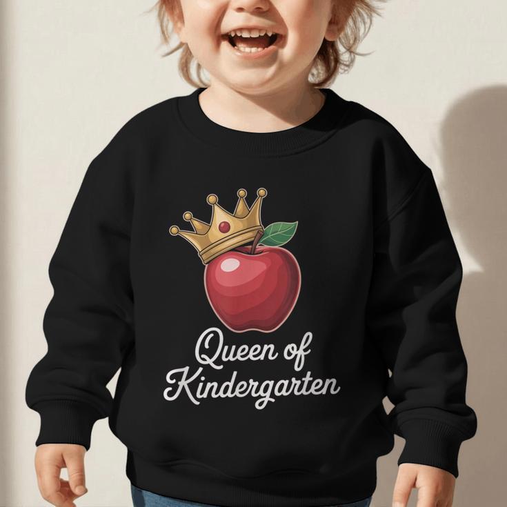 Queen Of Kindergarten Graduation Back To School Girl Graphic Toddler Sweatshirt Queen Of Kindergarten Graduation Back To School Girl Graphic Toddler Sweatshirt