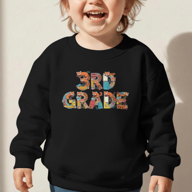 Red Panda Third Grade Back To School Kids Boys Girls Graphic Toddler Sweatshirt Red Panda Third Grade Back To School Kids Boys Girls Graphic Toddler Sweatshirt