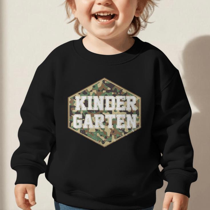 Retro Back To School Boys Old Camo Kindergarten Graphic Toddler Sweatshirt