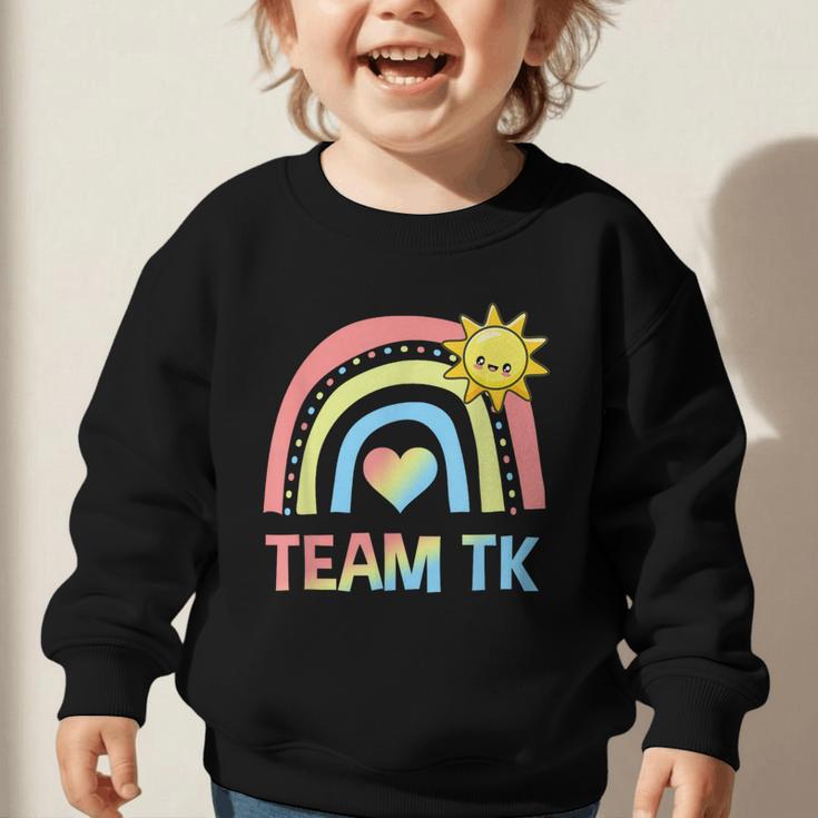 Retro Team TK Back To School Transitional Kindergarten Graphic Toddler Sweatshirt Retro Team TK Back To School Transitional Kindergarten Graphic Toddler Sweatshirt