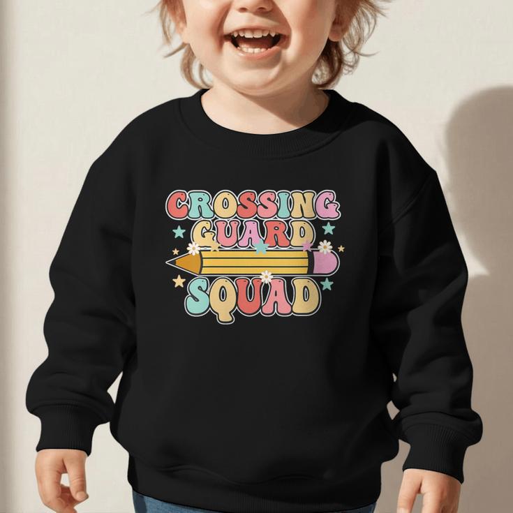 School Crossing Guard Retro Back To School Cool Appreciation Graphic Toddler Sweatshirt School Crossing Guard Retro Back To School Cool Appreciation Graphic Toddler Sweatshirt