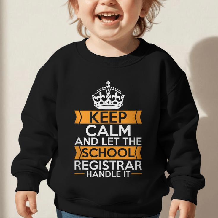 School Registry Student Enrollment Back To School Registrar Graphic Toddler Sweatshirt School Registry Student Enrollment Back To School Registrar Graphic Toddler Sweatshirt